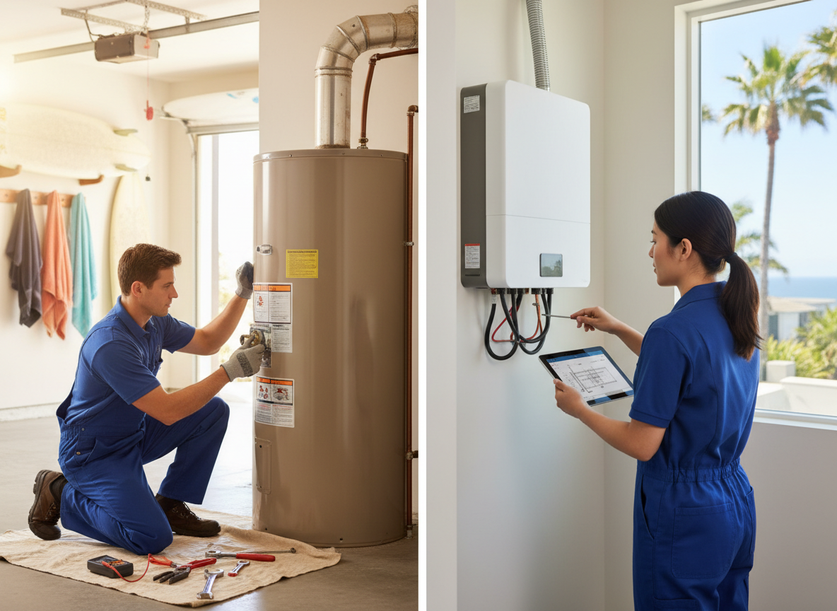 Gas vs. Electric Water Heater Repair in Huntington Beach